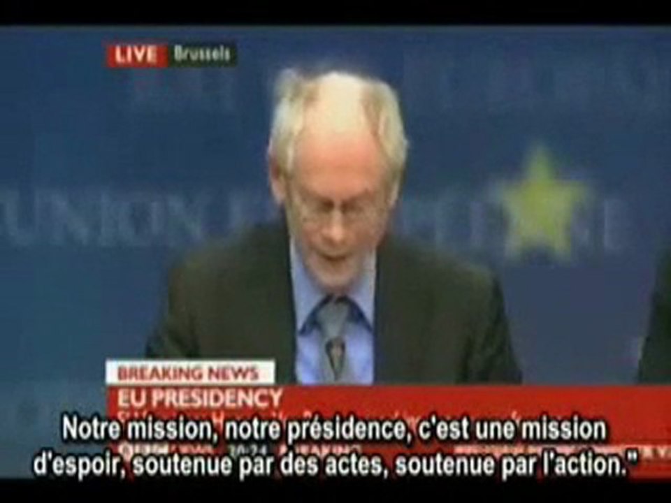 Herman Van Rompuy PDG de l'Europe for the NWO-