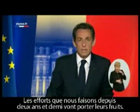 Nouvel Ordre Mondial. Voeux 2010 Sarkozy