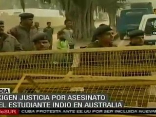 Piden justicia por estudiante indio asesinado