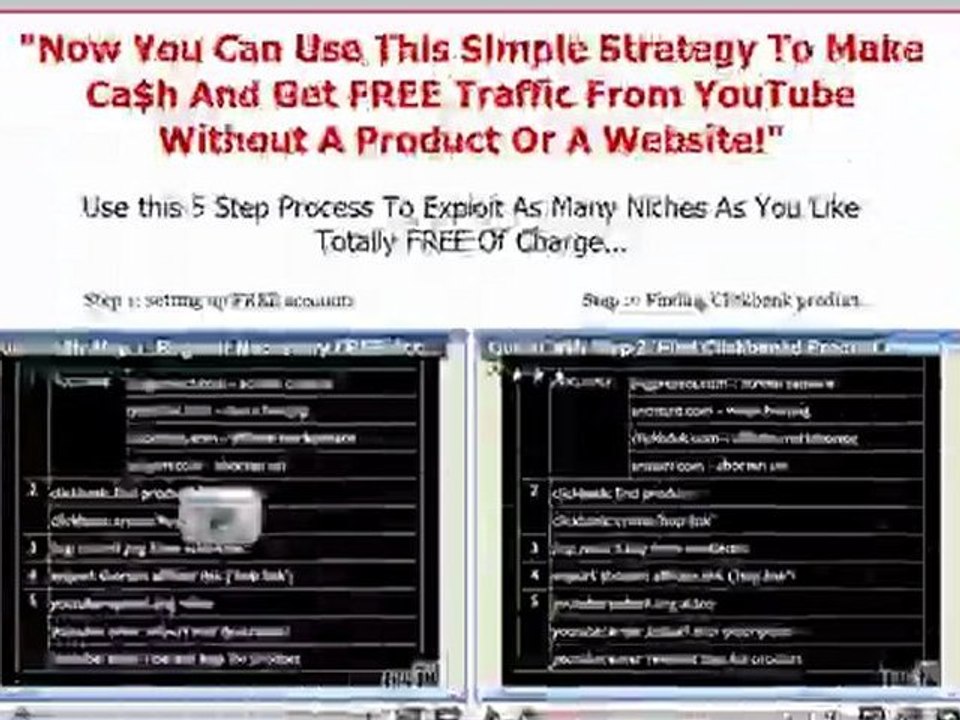Make Ca$h From FREE YouTube Traffic Without A Website