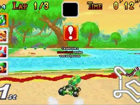 Video Test Mario Kart Super Circuit ( GBA )