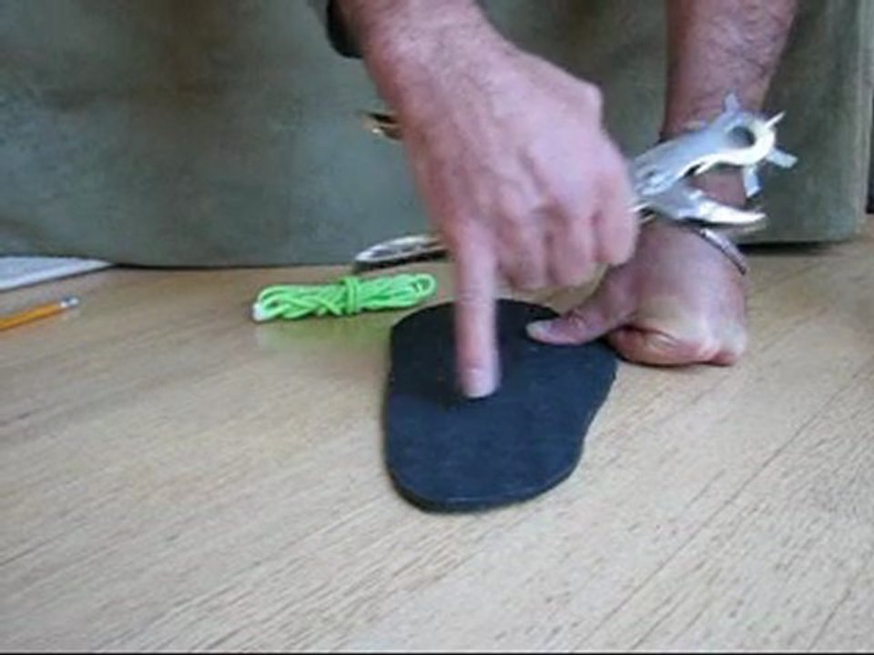 How to make huaraches barefoot running shoes of Tarahumara
