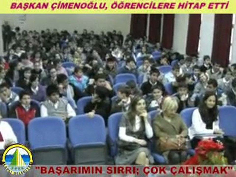 BAŞKAN ÇİMENOĞLU ANADOLU LİSESİ'NDE KONFERANS VERDİ
