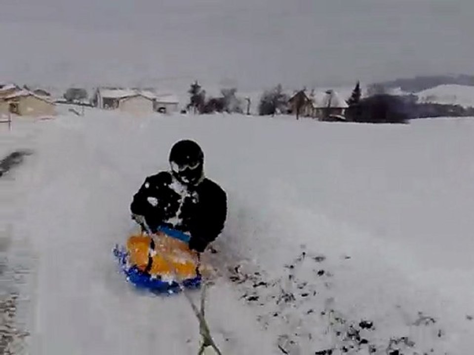 snow session: sled & quad