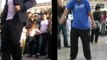 Micro-trottoirs lors du  flashmob Mickaël Jackson