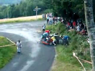 Rallye sortie de route Peugeot 306