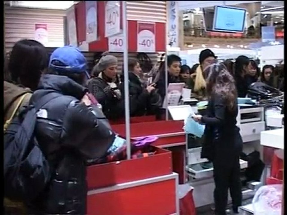 Ouverture des soldes aux Galeries Lafayette