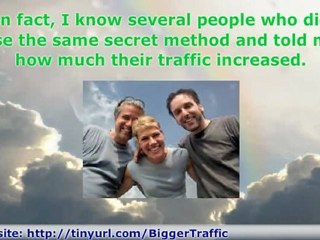 Discover the Secret Method That Literally Pumps Traffic to A