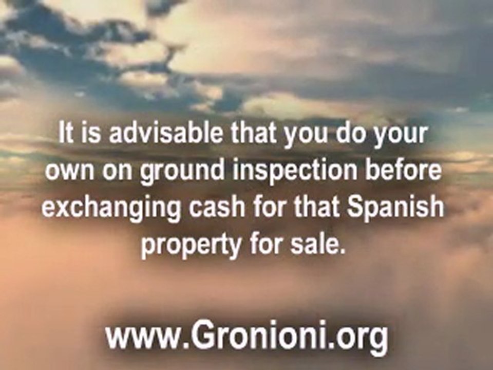Spanish Property for Sale-- Acquiring Your Own