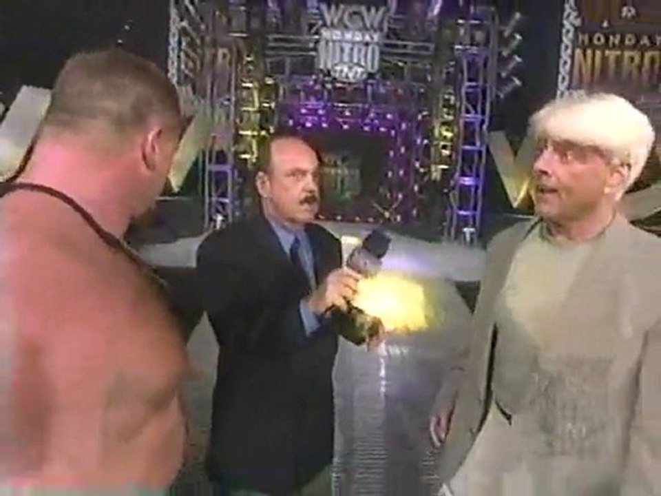 Ric Flair confronts Jim Neidhart