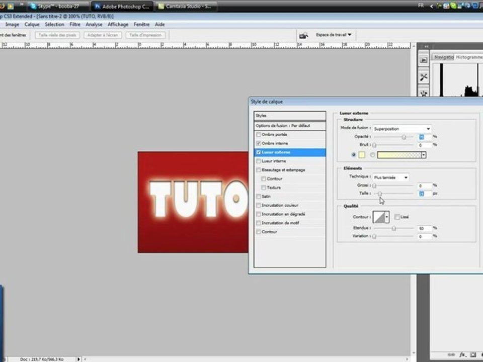 Tutoriel PS CS3 / Mon jolie logo ! HD.