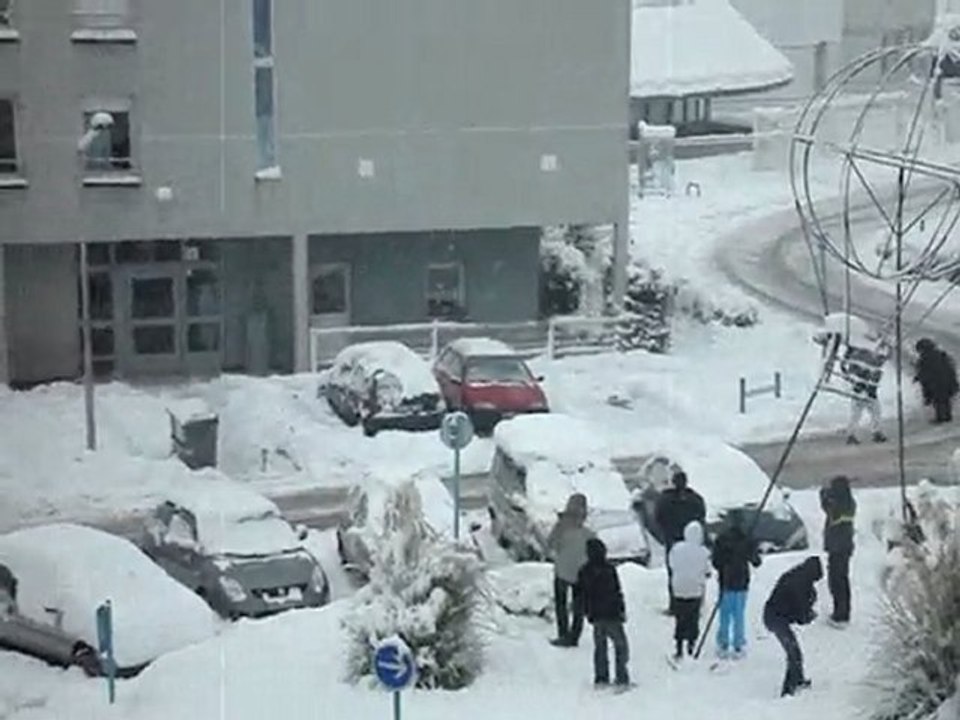 Les lascars à la neige...