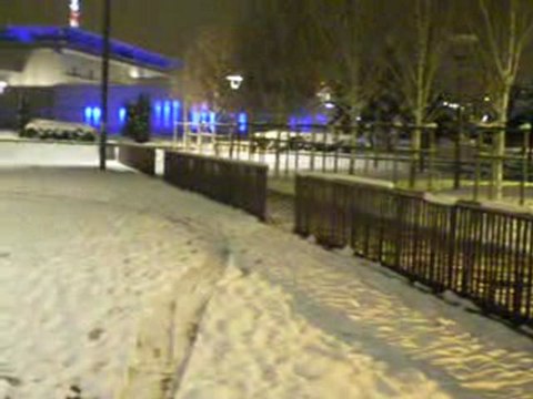 Lyon Dauphiné: Square Alban Vistel sous la neige