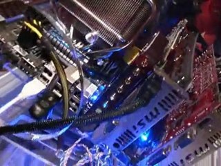 MSI Big Bang Fuzion mobo demo with GTX 260 and HD 4890