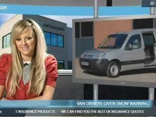 White van man gets lost in the snow?