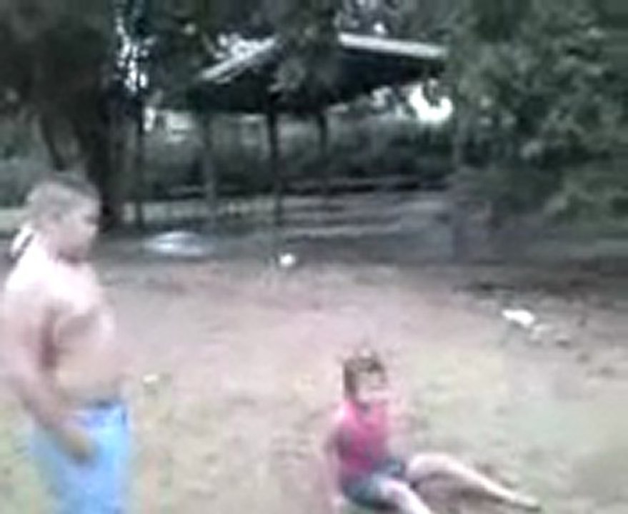 Javier and Lexi playground fight
