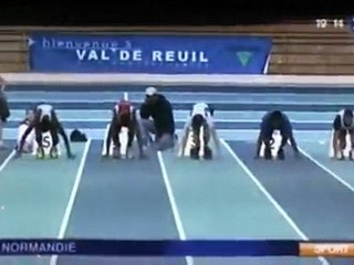 Mickaël Zézé au stade Jesse Owens de Val-de-Reuil