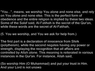 Fatiha-Merits of Actions Negation