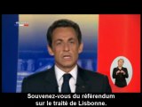 Voeux de sarkozy VOST FR
