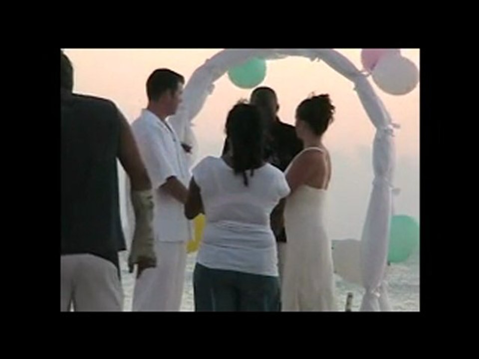 the mock wedding Grand Cayman