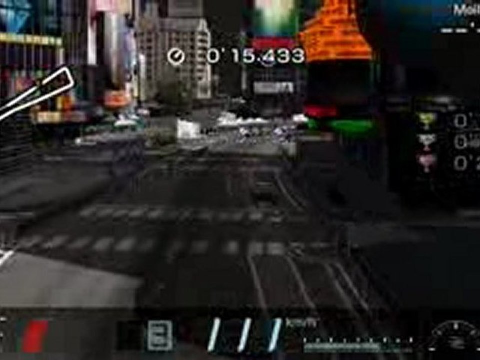 Défi D-2 : Virage à angle droit. vue exterieure