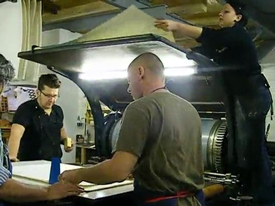 Lithografie "the flirt" - auflagendruck bei stein_werk