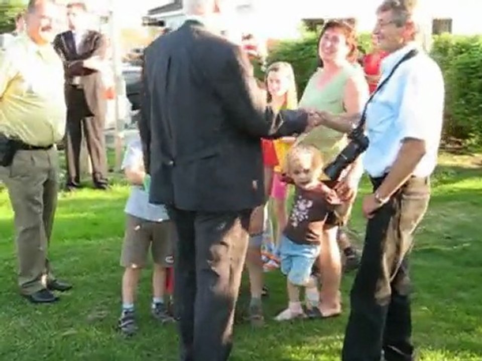 Edmund Stoiber bei der Eintracht Kattenhochstatt