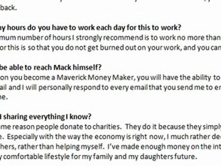 Maverick Money Makers Questions