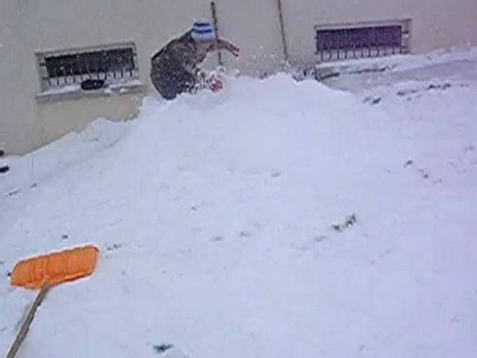 crash dans la neige