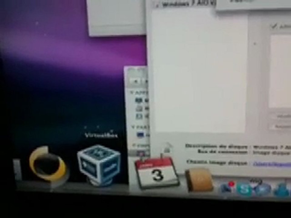 Tutoriel Windows7 via VirtualBox sur iMac 24 3.06ghz Part1