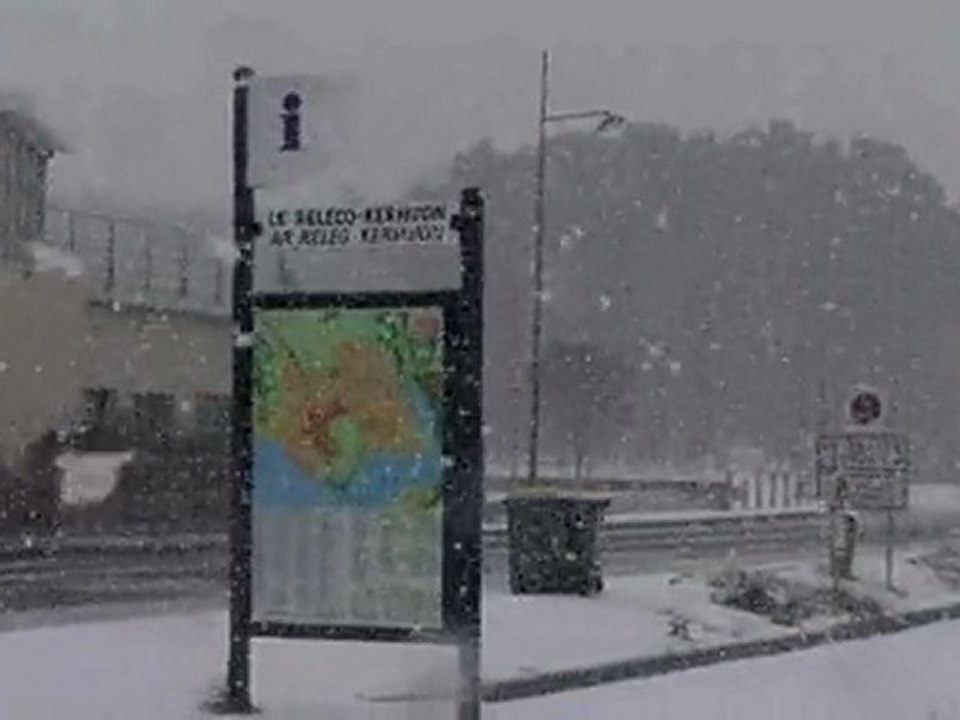 Neige sur Brest 2010