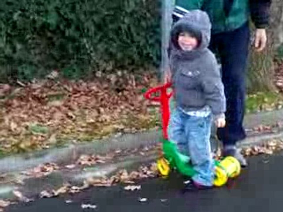 le 28 décembre 2009, ouah super la descente en trottinette