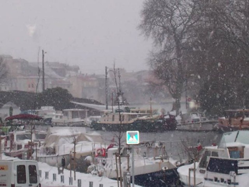 NEIGE SUR LE CANAL DU MIDI