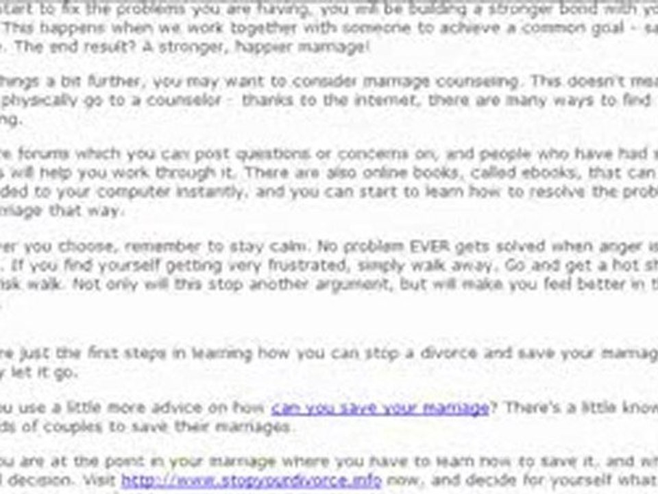 How Can You Save Your Marriage