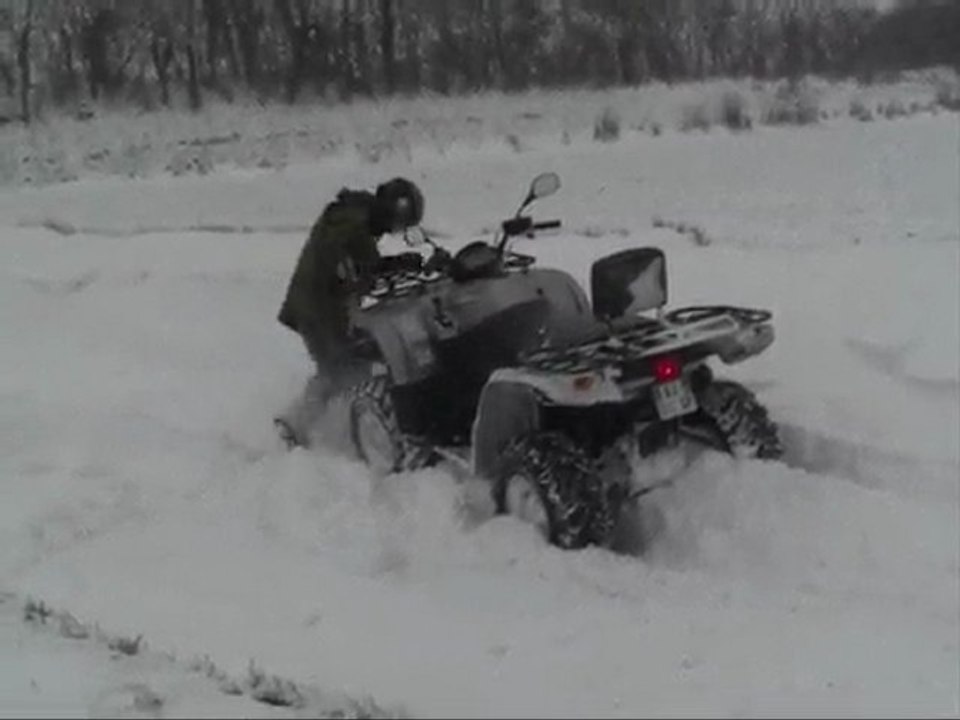etoile des neiges...Mon quad enneigé...