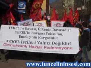 DHF, TEKEL işçilerine Destek Verdi