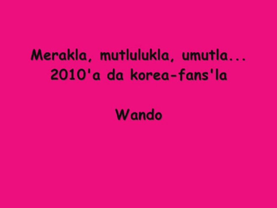 Korea-Fans Ailesi Yılbaşı Videosu