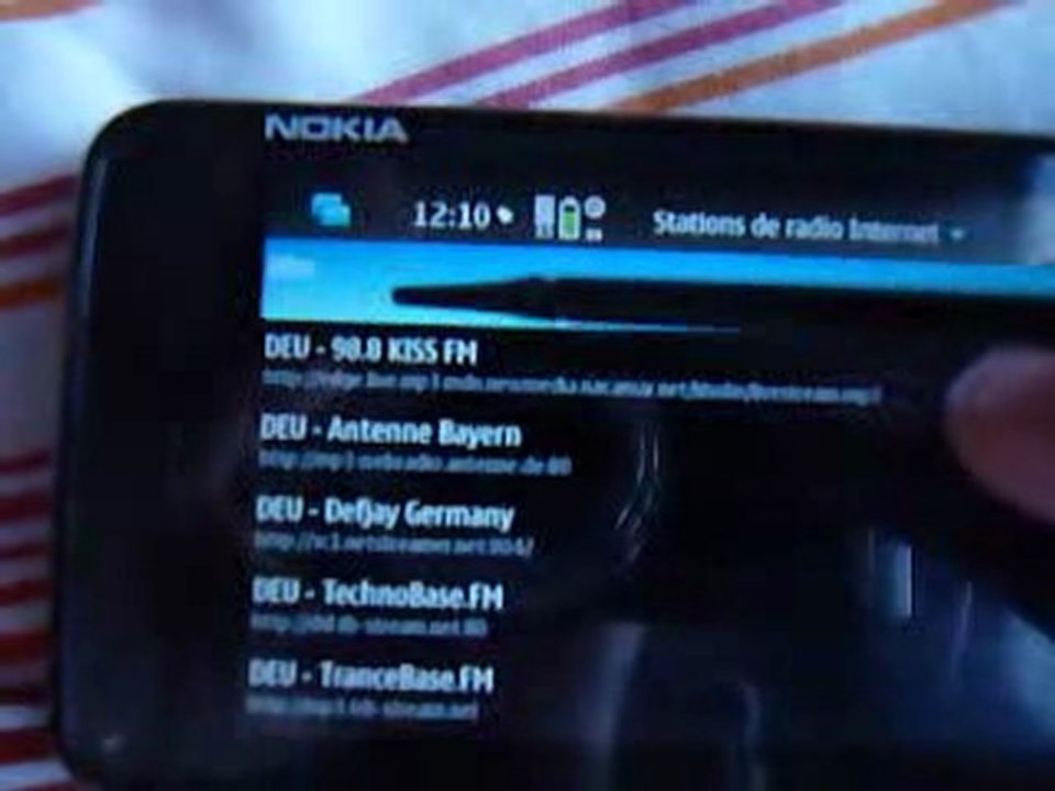 videocast Nokia N900 radio internet  reseau 3G