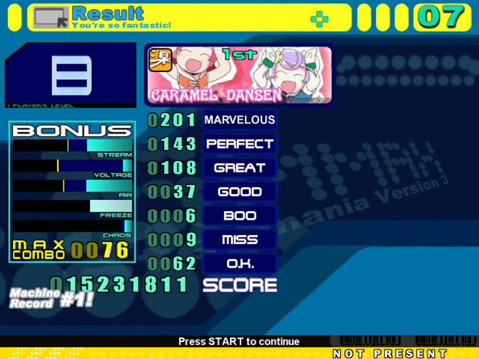concours Stepmania: CARAMELLDANSEN