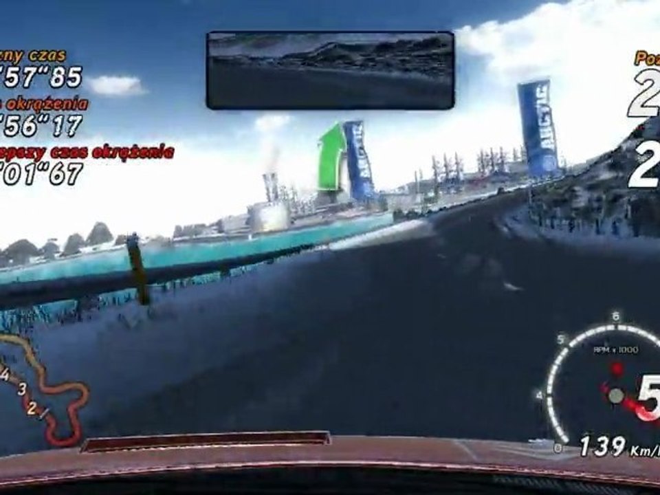 Sega Rally - Arctic 1 Gameplay