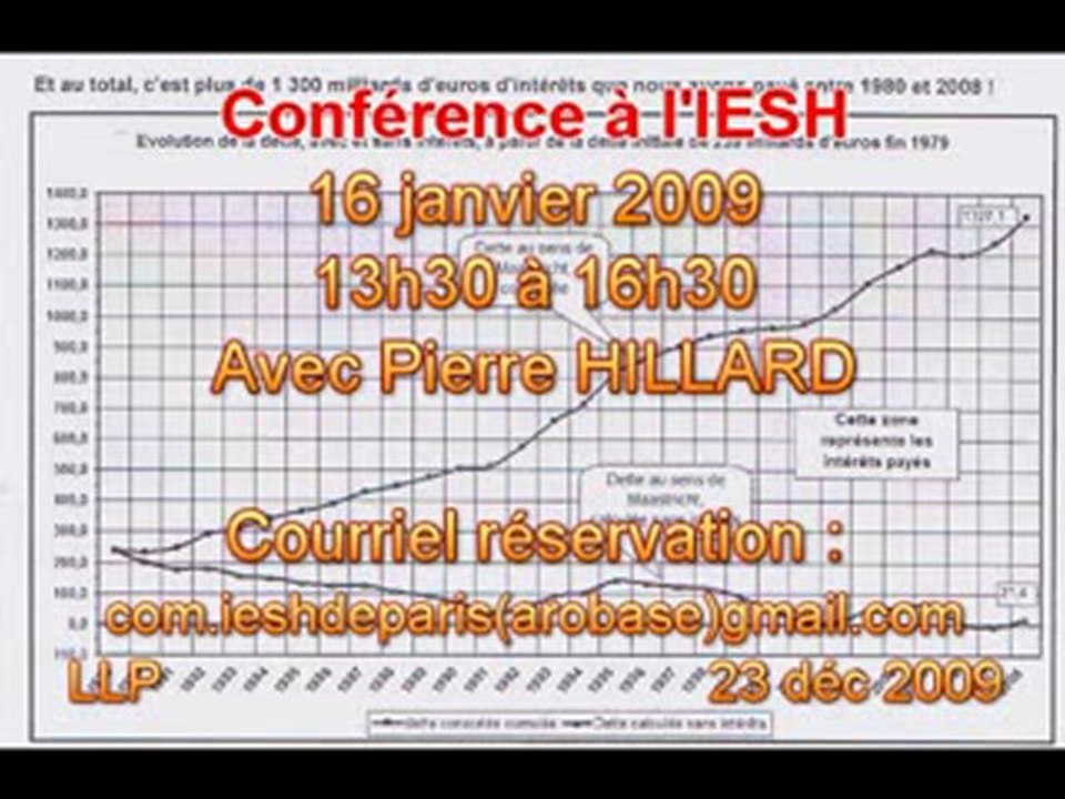 Conférences Paris et Bruxelles Janvier 2010 - LLP