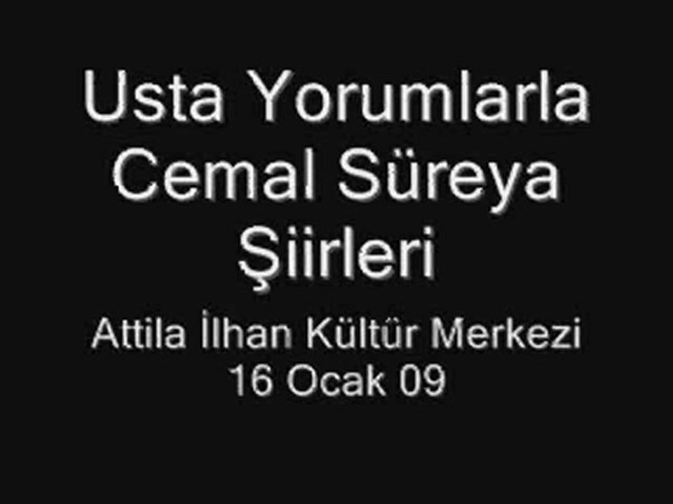 Usta Yorumlarla Cemal Süreya Şiirleri