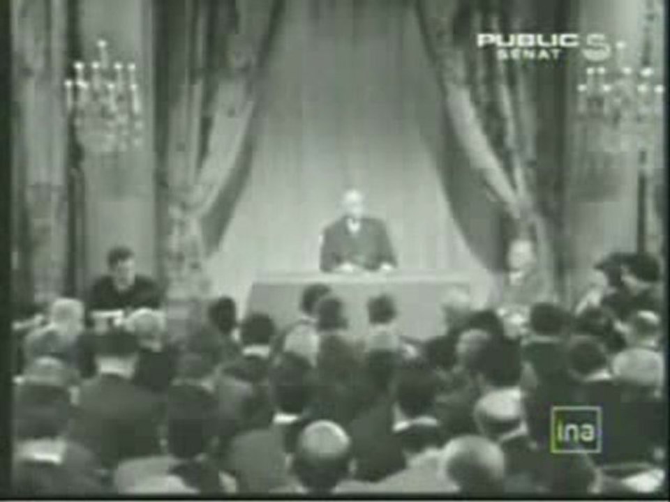 De Gaulle et les dangers du sionisme.