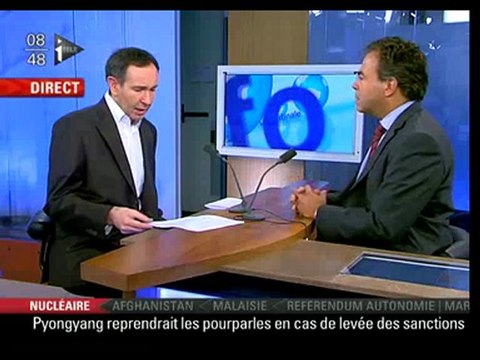 Luc Chatel sur iTele - 11.01.2010