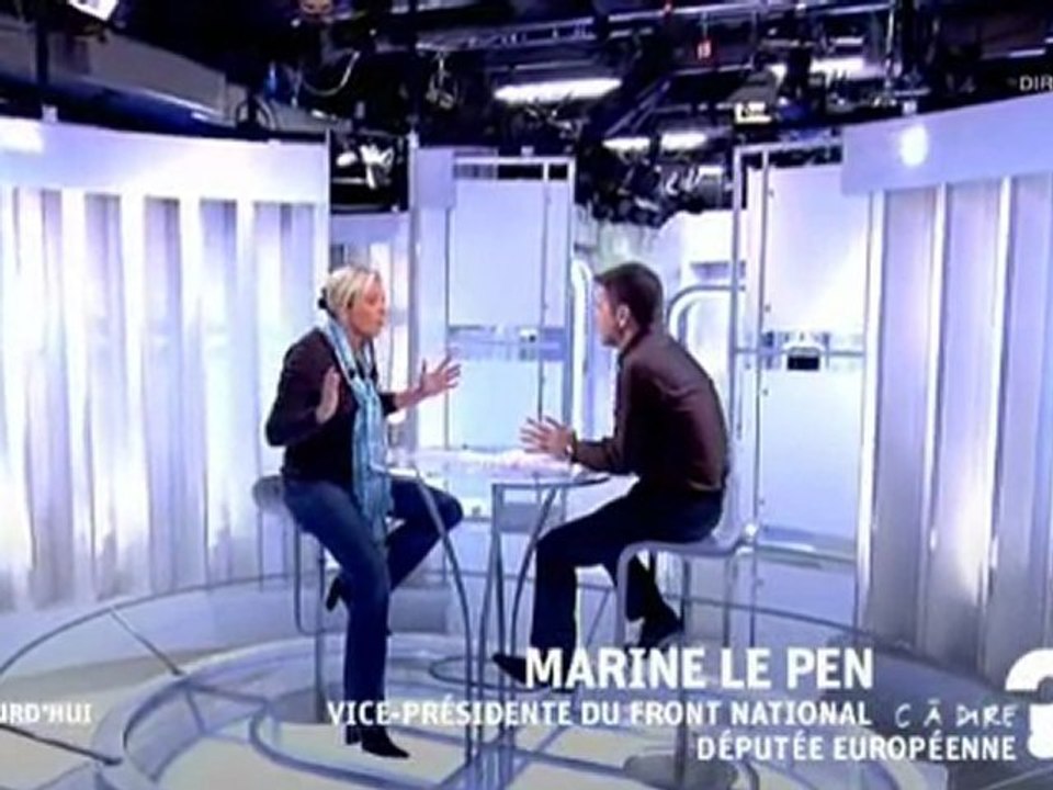 Marine LE PEN invitée de C à dire sur France 5
