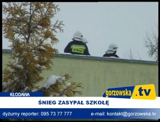 Śnieg zasypał szkołę