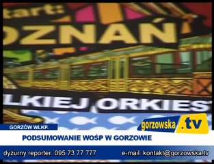 PODSUMOWANIE WOŚP W GORZOWIE