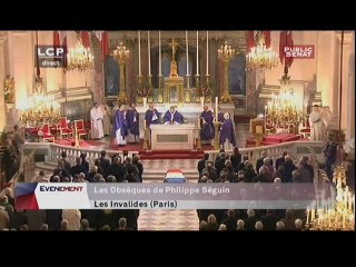 Cérémonie d’hommage à Philippe SEGUIN aux Invalides.