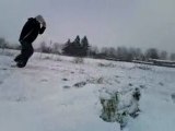 salto dans la neige