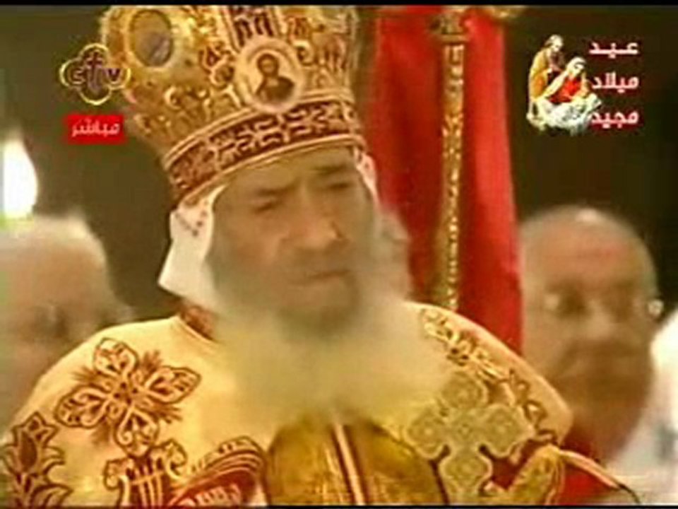 Sermon Pape Shenouda III - Messe de Noël 2010 - BlogCopte.fr
